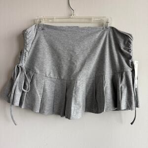 Urban outfitters gray mini pleated skirt